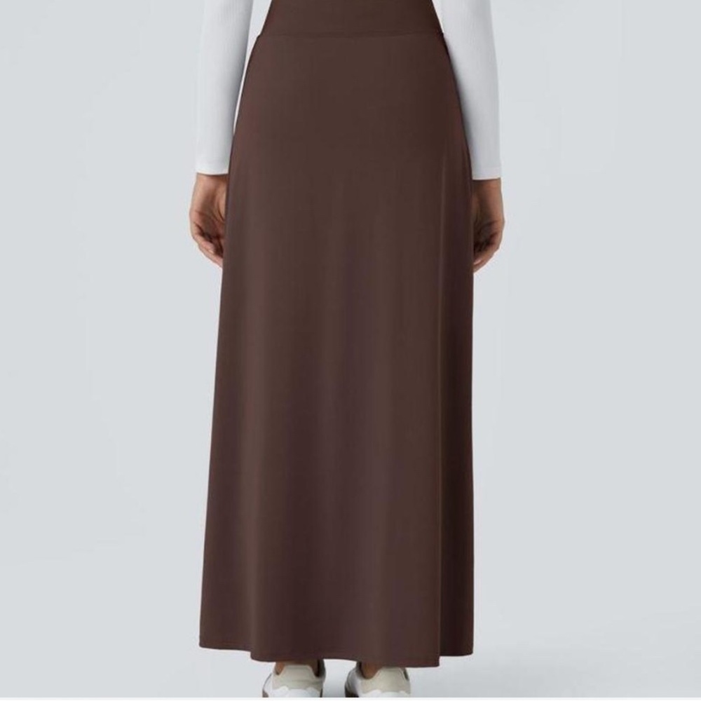 Halara NWT Brown Maxi Skirt - Picture 3 of 8